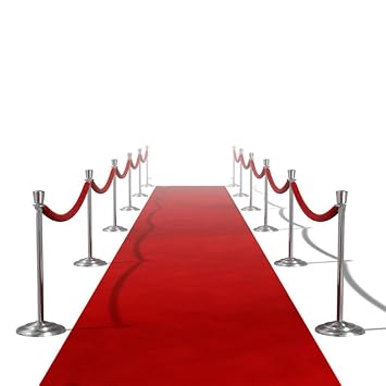 Anself Roter Teppich Red Carpet Aus Polyester 1 M X 5 M Amazon De
