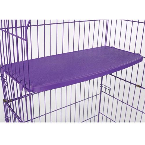 Pro Select Perches for Cat Cages - Durable Plastic Perches for ProSelect Cat Cages - 22" L x 10½"W x ¾, Black