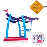 iSEE Jimps Fingering Monkey Swing Stand/Bar/Playground, Interactive Baby Monkey Playset For Fingerling Monkey Toy, Jungle Gym for Finger Baby Monkey,(Without Monkey)
