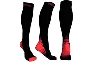 PHYSIX GEAR SPORT Physix Gear Compression Socks 20-30 mmHg - Men & Women - Running, Nurses, Shin Splints, Flight, Travel