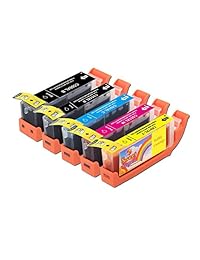 Cartuchos de tinta comestibles para Canon CLI-271 y PGI-270 5 Pack funciona con MG5720, MG6820, TS5020, TS6020,