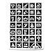 Xmasir 136pcs Airbrush Glitter Tattoo kit for Men/Women,Henna Temporary Tattoo Stencil Semi permanent for Body Art