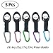 Durable Silicone Water Bottle Holder Clip Hook Carrier with Carabiner attachment & Key Ring, Fits Any Disposable Water Bottles for Outdoor Activities Bike Camping Hiking Traveling Daily Use (2)