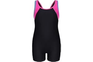 beautyin Girls Boyleg One Piece Swimsuit Athletic Bathing Suit Competitive Swimwear Size 7-16