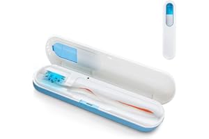 TAISHAN UV Sanitizer Toothbrush Case，Portable Travel Toothbrush Holder,Fits All Toothbrushes for Manual Toothbrushes,Safety Feature for Home and Trave