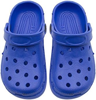 Shocked Toddler Rubber Foam Slingback Clogs with Ventilated Upper Size 9-10 Royal Blue
