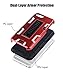 XIQI Compatible with iPhone 7 Case iPhone 8 Case with Kickstand Anti-Slip Shockproof Impact Defender Heavy Duty Amror Hybrid Slim Dual Layer Case Cover for iPhone 7 / iPhone 8 4.7 inch Case,Red Black
