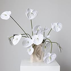 AtHomeYuyue 3pcs 22" Artificial Anthurium Lily