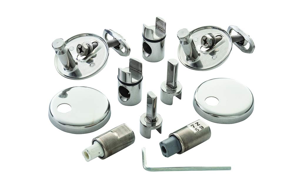 Ideal Standard EV265AA Soft Close Toilet Hinge Pack, Chrome