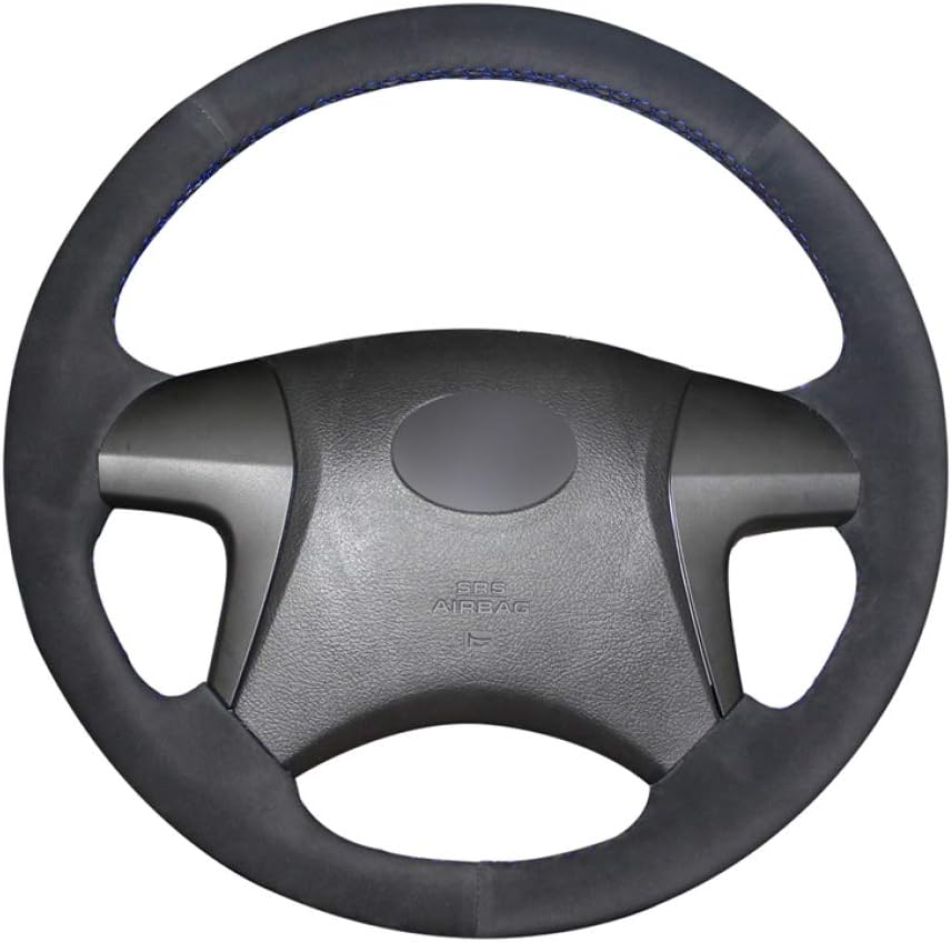 ZAYYL Car Steering Wheel Cover,For Toyota Highlander 2008-2014 Camry 2007-2011, Anti-slip Comfortable Top Grade Hand-stitched Steering Wheel Cover