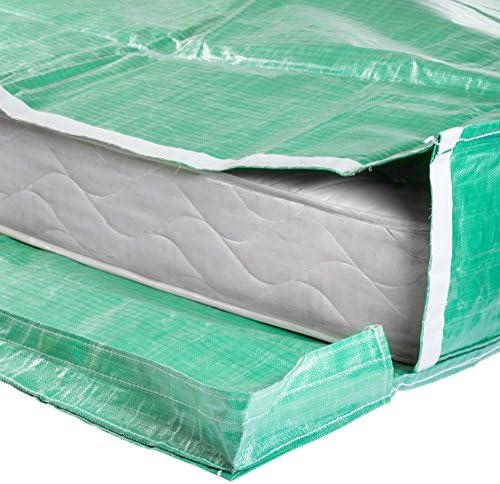 Protective Mattress Bags with Handles - Reusable - for Moving and Storage (Single (Extra Long))