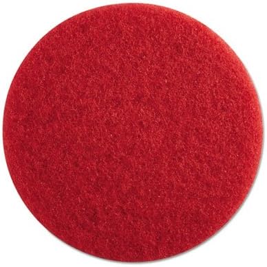 PAD4013RED Standard 13-Inch Diameter Buffing Floor Pads, Red