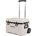 Igloo Trailmate 52Qt Wheeled Cooler, Insulated Hard Shell Ice Chest, Bone