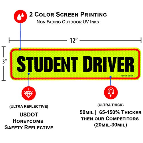 1 Signs+Beginner+Reusable+Reflective+Magnetic