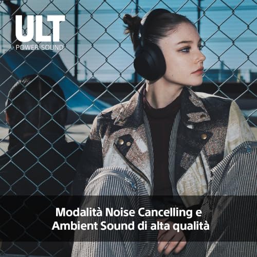 ULT WEAR – Cuffie wireless con noise cancelling, bassi profondi e potenti,stesso processore delle WH-1000XM5, chiamate nitide, batteria fino a 30 ore, compatibili con iOS e Android – Forest Gray