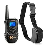 Esky LED Backlight Rechargable 330YD Remote Dog Training Shock Collar, Beep Vibration