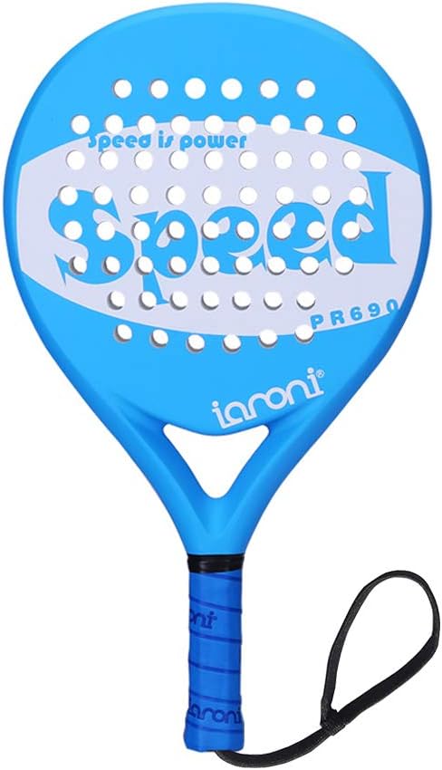 ianoni Tennis Padel Beach Racket Tennis Paddle with Carbon Fiber Face and EVA Memory Foam Core-Used Interchangeably for Paddle（Padel ） and Paddle Tennis