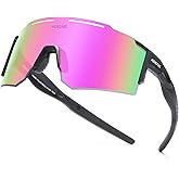 ZEMFAY Sports Polarized Sunglasses Men Women UV400 Cycling Glasses Windproof Goggles for Driving Running Golf Eyewear