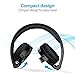 CISNO Over The Ear Wireless Bluetooth Foldable Headset, Noise Cancelling Crystal Clear Headphones with Mic and Volume Control for Trucker Driver, Compatible with iPhone Android MP3/4 TV …