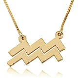 Buy Aquarius Necklace - Aquarius Sign 