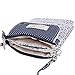 Damara Womens Lace Line Floweret Dotted Crossbody Phone Pouch,Blue