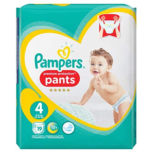 Pampers Premium Protection Active Fit Pants Size 4 Maxi, Pack of 19