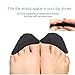 Shoe Fillers Sizers Fitters Inserts Shoesizers for Shoes That are Too Big for Men and Women - High Heels, Flats, Dress Shoes(Double Sided Tape Included)(Black)