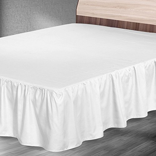 Elegant Full Size Bed Ruffle Skirt Hotel Bedding Microfiber 16inch