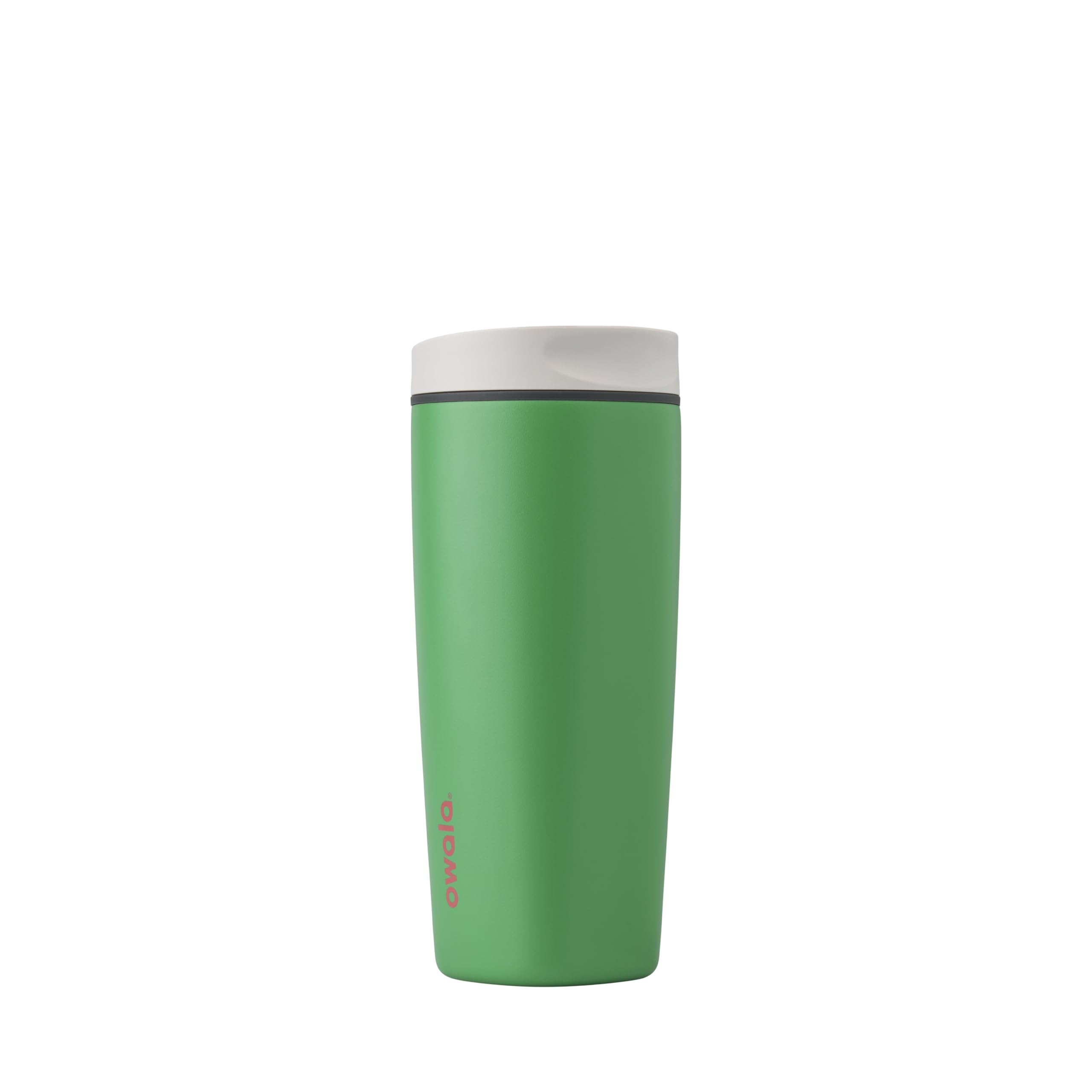 Photo 1 of ** sold as is no refund/return** see comments 
Owala SmoothSip Slider Insulated Stainless Steel Coffee Tumbler, Reusable Iced Coffee Cup, Hot Coffee Travel Mug, BPA Free 20 oz, Grey/Green (Sour Apple)