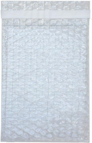 Premier Bubble Double Walled Self-Sealing Clear Cushioning Pouch Bags - Protective Bags for Shipping, Storage, and Moving - 6" x 8" - 100 count