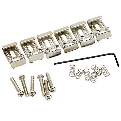 Fender 099-2051-000 American Vintage Stratocaster® Bridge Saddles (6) (Nickel), 0992051000