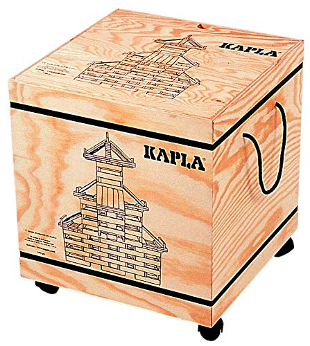 KAPLA - KISTE 1000 Holzplättchen - Holzspielzeug, Konstruktionsspielzeug, ab 2 Jahren – Bild 3