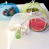 Foldable mesh food cover, set of 4 pop-up tent, 43 cm, simple, strong, reusable and collapsible for in and outdoor use