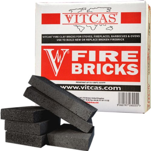 Vitcas Fire Bricks 6 Black For Stoves And Fireplaces Buy Online