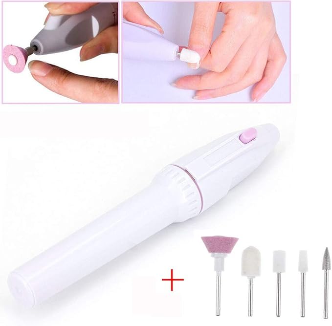 Electirc Nail Drill Manicure Set, 5 In 1 Nails File Sander Buffer