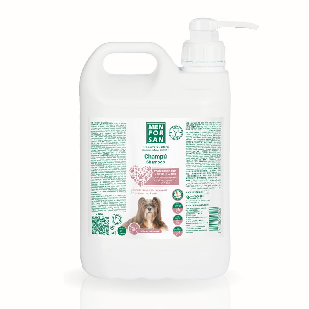 Menforsan - Shampoo silk proteins and argan oil