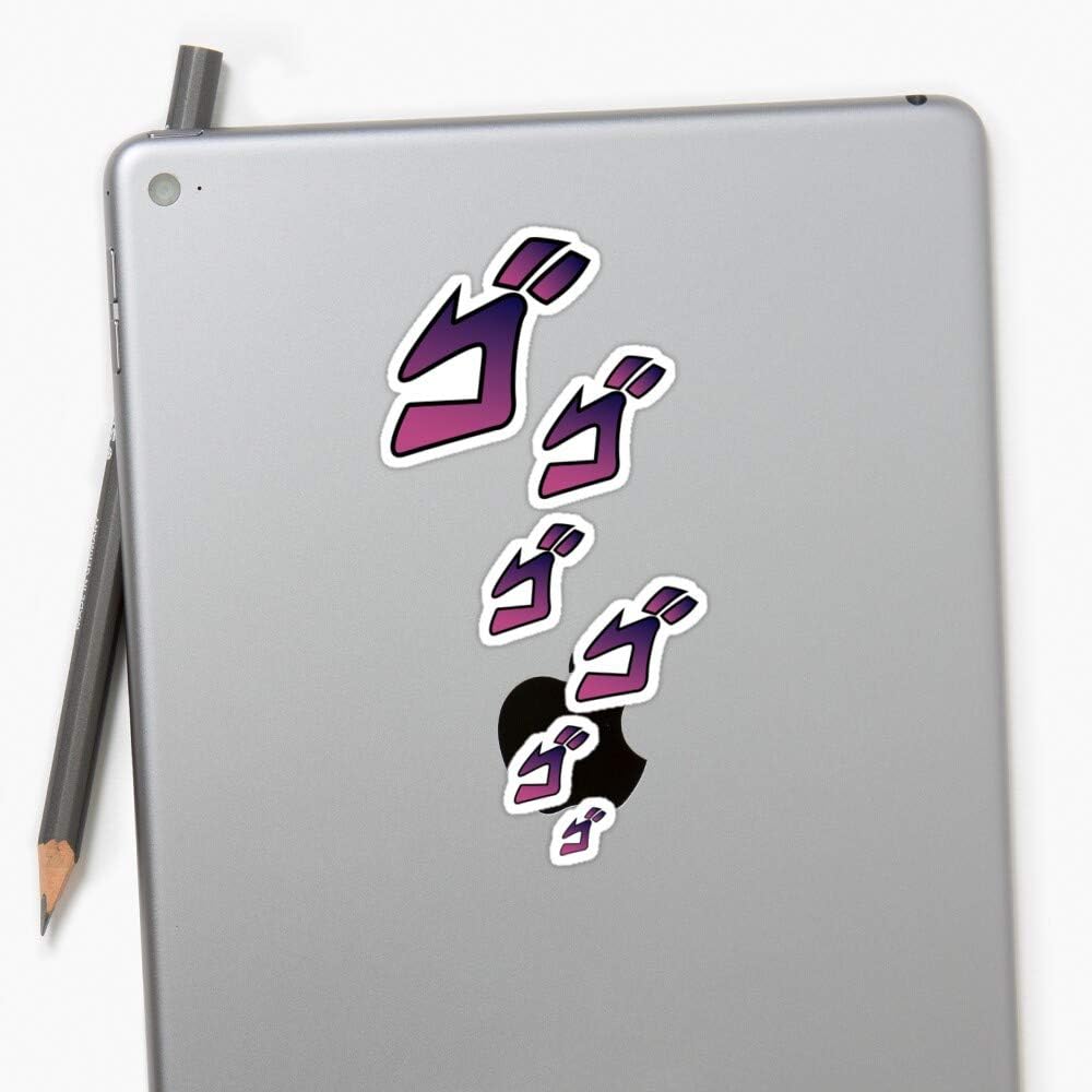 Jojo Menacing ゴゴゴ Jojo S Bizarre Adventure Sticker Stickers 3 Pcs Pack Perfect For Water Bottle Laptop Phone Extra Durable Vinyl Decal Amazon Ca Everything Else