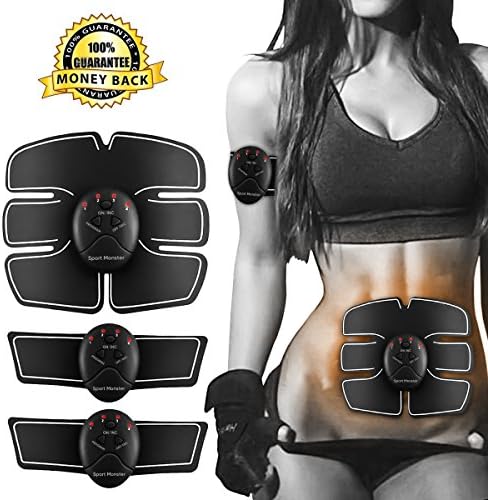 OHLVE Muscle Trainer, ABS Training Equipment, Body Trainer, 6 Modes, 10 Level Intelligent EMS Massager, Part Trainer Waist Trimmer Smart Fitness Sports Suit Weight Loss Meter