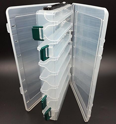 SLMOZKA Double Sided Tackle Box Fishing Lure Egi Squid Jig Box Minnows Bait Fishing Tackle Container