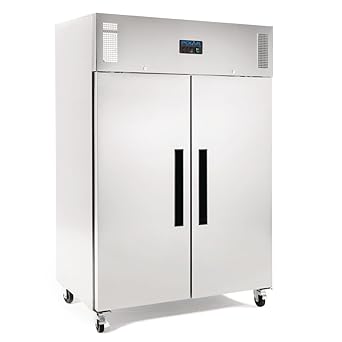 Polar doble puerta congelador 1200ltr restaurante de acero ...
