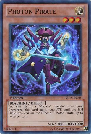 Yu-Gi-Oh! - Photon Pirate (ZTIN-EN006) - 2013 Zexal Collection Tin - 1st Edition - Super Rare