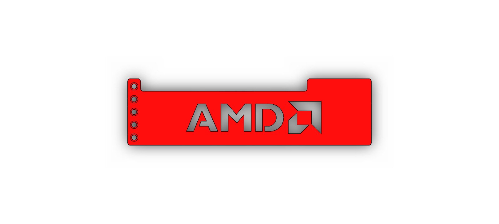 3DNoble AMD GPU Graphics Card Anti Sag Support Bracket (Red)