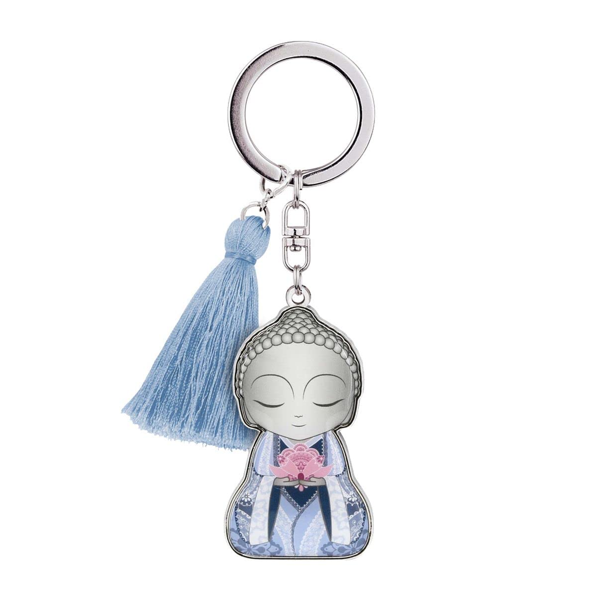 Little Buddha "Be Yourself" Charm Keyring [French Language]