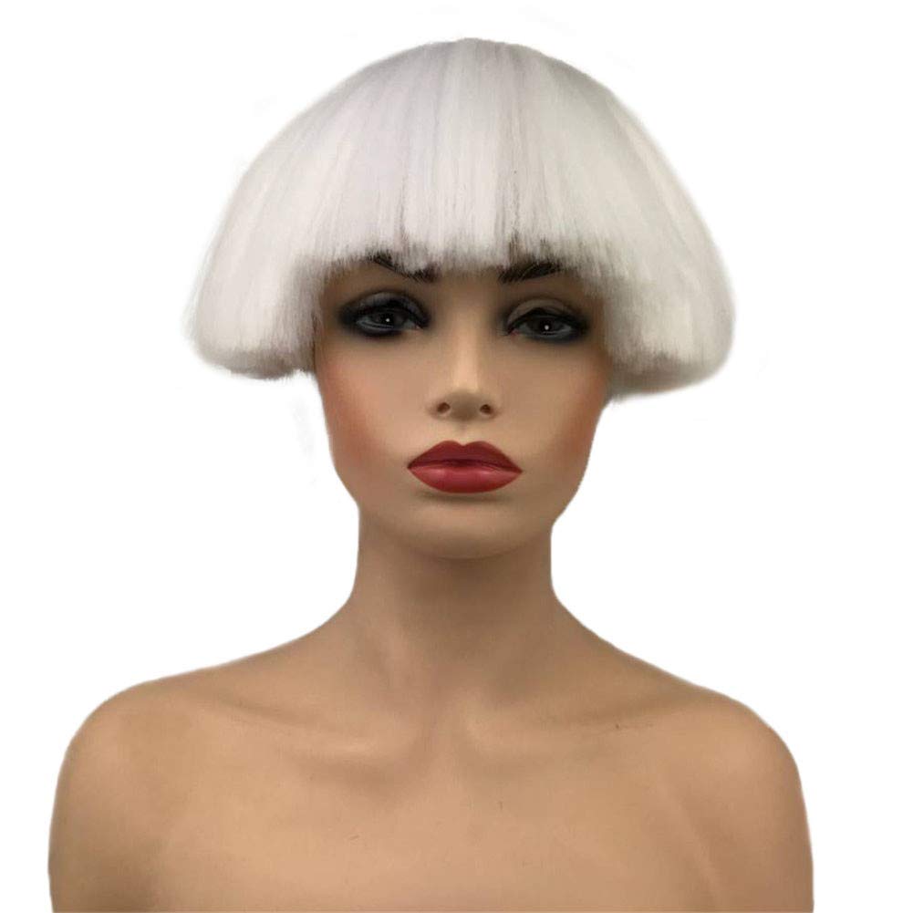 Amazon Com Aimole Short Yaki Straight Synthetic Wigs Red Blonde