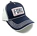 Navy Blue & White Ford Mesh Trucker Adjustable Snapback Hat