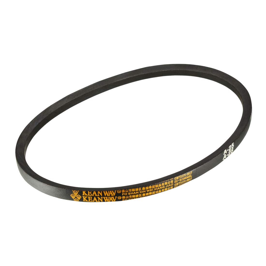 sourcing map A25 Drive V-Belts 25" Pitch Length 13mm Width 8mm Thick JIS Standard A-Section Rubber Drive Industrial Transmission Belt