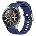 MUZZAI Compatible for Samsung Galaxy Watch 42mm 46mm Bands, 20mm, 22mm Soft Silicone Replacement Bands Compatible for Samsung Galaxy Watch 42mm 46mm, Women Men