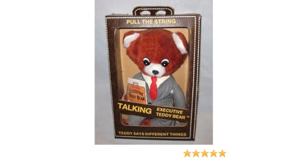 talking executive teddy bear