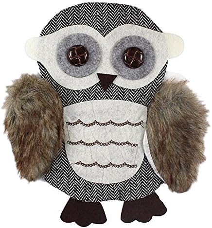 Assorted Size Iron On Embroidered Motif Applique Glitter Sequins Decoration Patches DIY Sew on Patch for Jeans Clothing Jacket Handbag Shoes(Mr Owl)