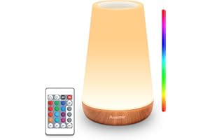 Auxmir Night Light for Kids Baby, LED Nursery Night Light with Touch Sensor and Remote Control, USB Rechargeable Touch Lamp w